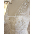 Alibaba New Design plus size wedding dresses with sleeves